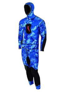 Ambush 2-piece Wetsuit, 1.5mm, Men, Shark Camo, Blue