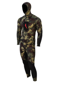 Ambush 2-piece Wetsuit, 1.5mm Men, Shark Camo, Green