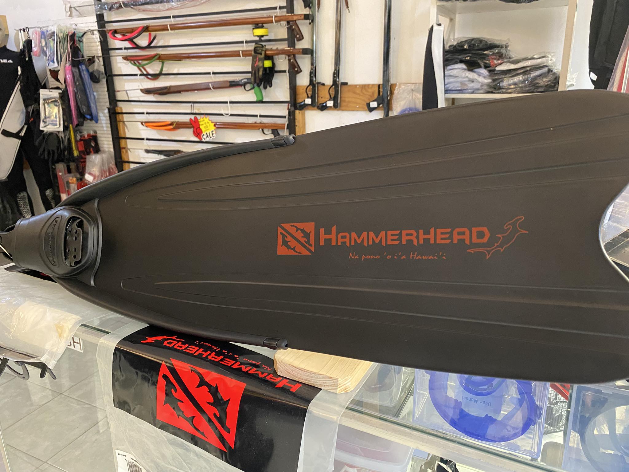 HAMMERHEAD BLACK KAUDAL FINS